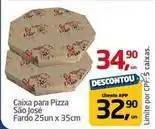Tenda Atacado São josé - caixa para pizza fardo 25un x 35cm oferta