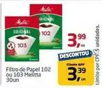 Tenda Atacado Melitta - filtro de papel oferta