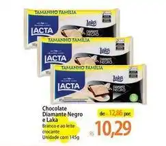 Atacadão Lacta - chocolate diamante negro e laka oferta