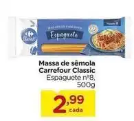 Carrefour Carrefour - massa de sêmola classic oferta