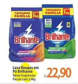 Atacadão Brilhante - lava roupas em pó oferta