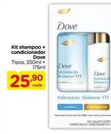 Carrefour Dove - kit shampoo + condicionador oferta