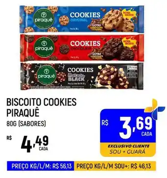 Biscoito cookies piraquê