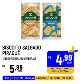 Supermercado Guará Biscoito salgado piraquê oferta