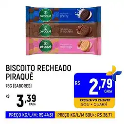 Supermercado Guará Biscoito recheado piraquê oferta