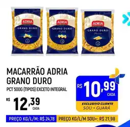 Supermercado Guará Macarrão adria grano duro oferta