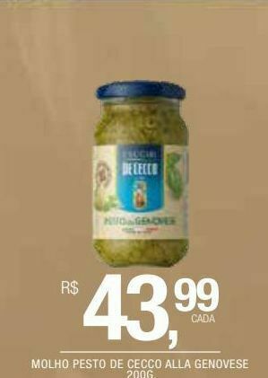 Molho pesto de cecco alla genovese 200g