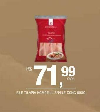 DB Supermercados File tilapia komdelli s/pele cong 800g oferta