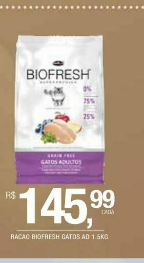 Racao biofresh gatos ad 1.5kg