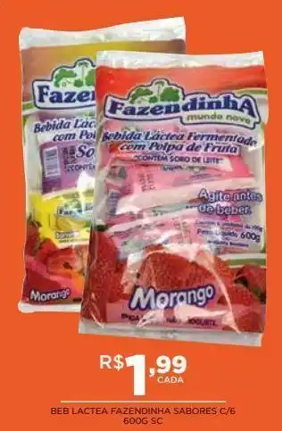 Beb lactea fazendinha sabores c/6 600g sc