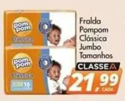 Delta Supermercados Fralda Pompom Clássica Jumbo Tamanhos oferta