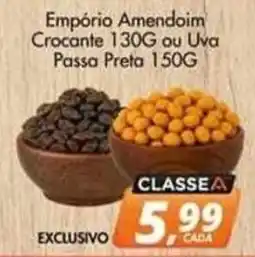 Delta Supermercados Empório Amendoim Crocante ou Uva Passa Preta oferta