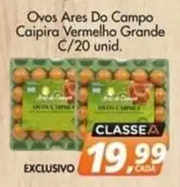 Delta Supermercados Ovos ares do campo caipira vermelho grande oferta