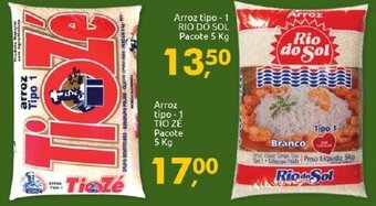 Arroz Tipo 1 Tio Ze pacote 5kg
