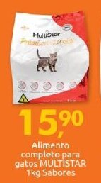 Supermercados Nori Alimento completo para gatos Multistar 1kg sabores oferta