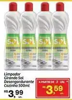Fort Atacadista Sol - limpador girando desengordurante cozinha oferta