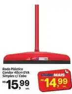 Fort Atacadista Condor - rodo plástico 40cm eva simples c/ cabo oferta