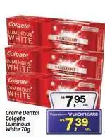 Fort Atacadista Colgate - creme dental luminous white oferta