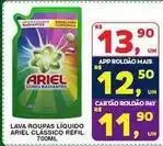Roldão Ariel - lava roupas líquido oferta