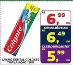 Roldão Colgate - creme dental tripla acao oferta