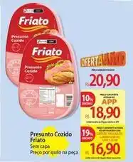 Atacadão Friato - presunto cozido oferta