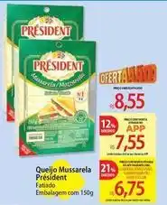 Atacadão President - queijo mussarela oferta