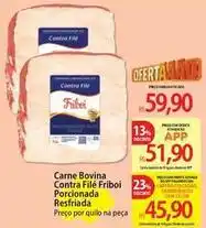 Atacadão Friboi - carne bovina contra filé porcionada oferta