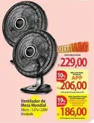 Atacadão Mondial - ventilador de mesa oferta