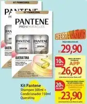 Atacadão Pantene - kit shampoo 300ml+condicionador 150ml+queratina oferta