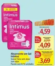 Atacadão Intimus - absorvente em gel oferta