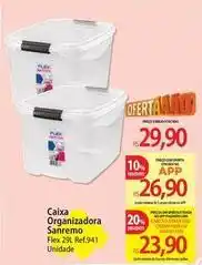 Atacadão Sanremo - caixa organizadora oferta