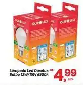 Fort Atacadista Ourolux - lâmpada led bulbo 12w/15w 6500k oferta