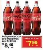 Fort Atacadista Tradicional - refrigerante coca-cola tradicional/zero oferta