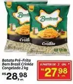 Fort Atacadista Bem brasil - batata pre-frita crinkle congelada oferta