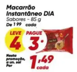 Dia Dia - macarrão instantâneo oferta