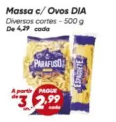 Dia Dia - massa c/ ovos oferta