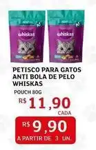 Assaí Atacadista Whiskas - petisco para gatos anti bola de pelo oferta