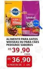 Assaí Atacadista Pedigree - alimento para gatos whiskas ou para caes sabores oferta