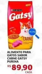 Assaí Atacadista Purina - alimento para gatos sabor carne gatsy oferta