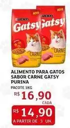 Assaí Atacadista Purina - alimento para gatos sabor carne gatsy oferta