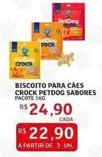 Assaí Atacadista Rock - biscoito para cães crock sabores oferta