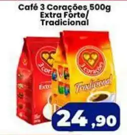 VN Autosserviço Café 3 Corações Extra Forte/ Tradicional oferta