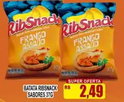 Supermercado leal batata ribs snack sabores oferta