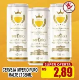 Supermercado leal Cerveja imperio puro malte lt 350ml oferta