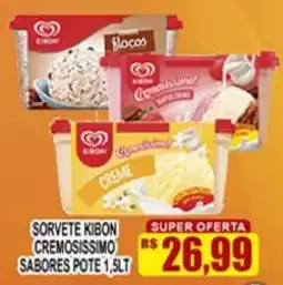 Supermercado leal Sorvete kibon cremosissimo sabores oferta