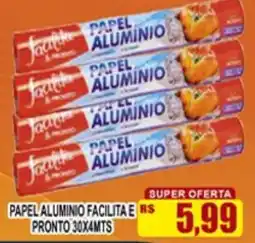 Supermercado leal papel alumínio facilita e pronto oferta