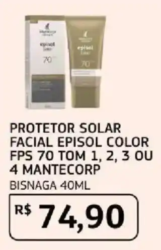 Protetor solar facial episol color