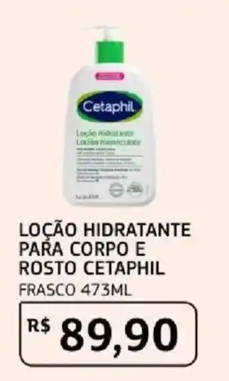 Loção hidratante para corpo e rosto cetaphil
