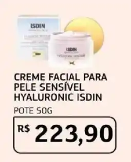 Assaí Atacadista Creme facial para pele sensível hyaluronic isdin oferta