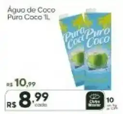 Master Supermercados Água de Coco Pura Coco 1l oferta